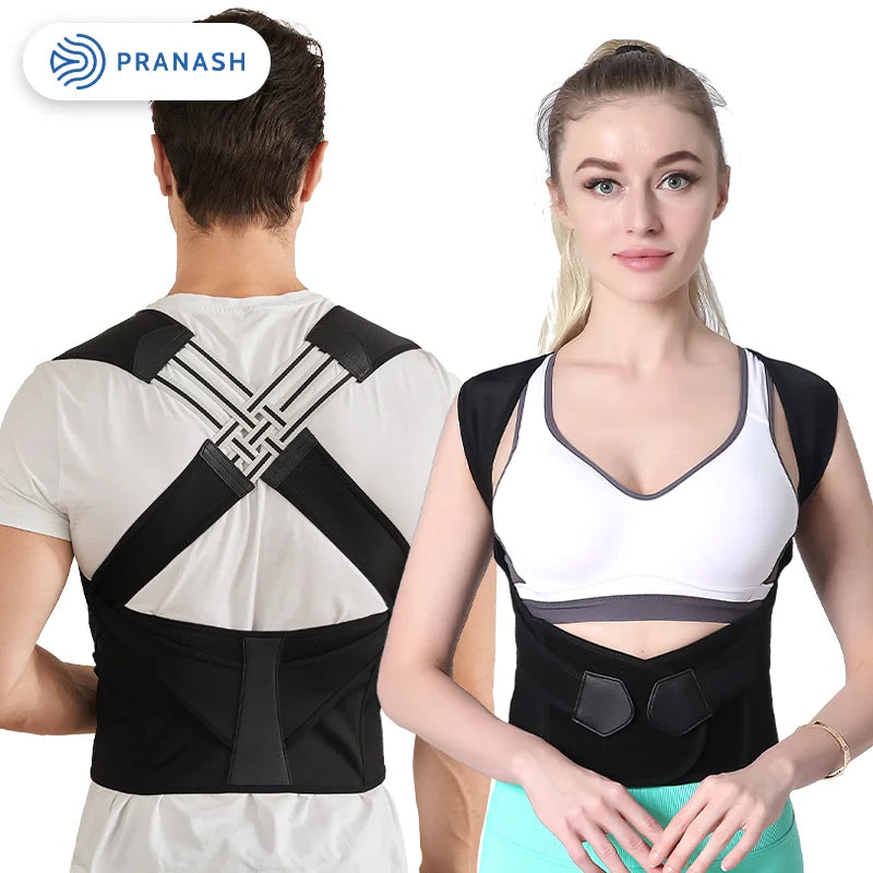 Dropshipping Stock Adjustable Back Posture Corrector Belt Women Men Prevent Slouching Relieve Pain Posture Corrector